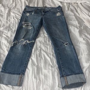 Light Distressed Skinny Jeans